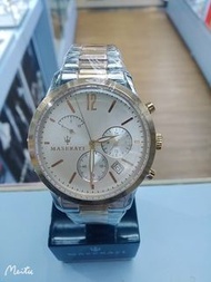 Maserati  Watch 瑪莎拉蒂手錶 R8873625001  Chronograph 計時碼錶 石英 金鋼錶殼錶帶 送禮自用👍 Gift!