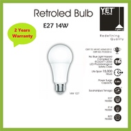 Yetplus E27 LED Retroled Bulb (14W) - 2 year warranty / Lampu LED / Light bulb / LED light