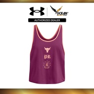 Under Armour Women Project Rock Badge of Honor Tank Top - Purple/Flare Orange 1386439-505