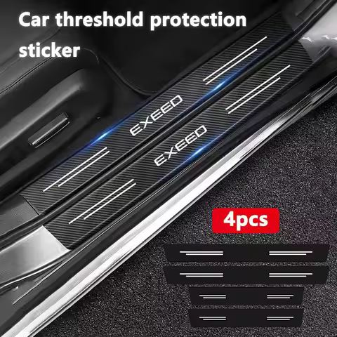 4pcs Car Threshold Protection Decorative Sticker For Chery Tiggo 7 Pro 8 Pro Exeed Tiggo 2 3x Arrizo