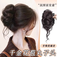 Maruko Hair Tie Qianjin Flower Bud Hair Claw Clip Updo Tool Imitation High Crown New Chinese Style D