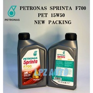 PETRONAS Sprinta F700 4T Motor Engine Oil 15W50 SN Semi Synthetic Ultraflex Yamaha Honda Minyak Hitam LC Y15ZR 15w-50