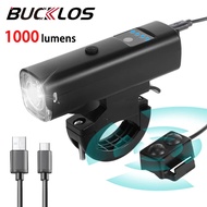 BUCKLOS Bike Light Rechargeability Bike Front Lights 2000 MAh Waterproof 1000 Lumens Ligth for Bike with Charger