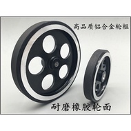 Metal Load-Bearing Wheel Smart Car Robot Aluminum Alloy Rubber Tire Diameter 95mm Inner 8mm W179 [12