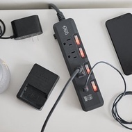 +886 極野家 4開3插 PD 30W + USB-C to Lightning 快充組合