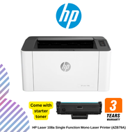 HP Laser 108a / 108w Single Function Mono Laser Printer (4ZB79A) (4ZB80A)