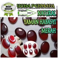 Batu akik yaman merah / yaman habasyi ahmar / asli natural dyed