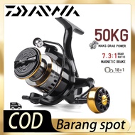 DAIWA Reel Spinning Mesin Pancing Metal Fishing Reel 5.2:1 Gear Ratio Max Drag 50KG Spinning Reel