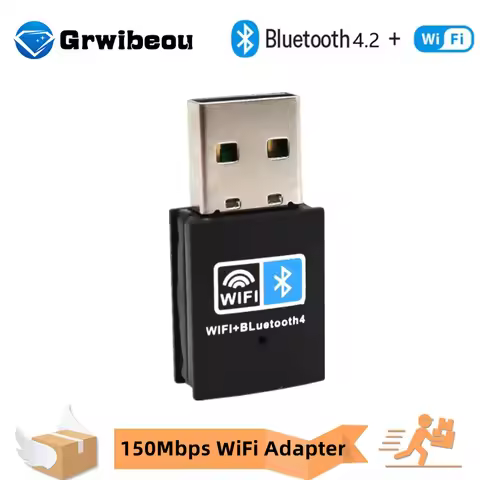 2 In 1 USB Wifi Bluetooth 150Mbps USB WiFi Bluetooth Adapter 2.4Ghz Wireless External Receiver Trans