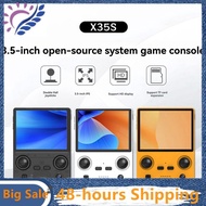 X35S Handheld Video Game Console 3.5inch IPS Screen HallJoystick Open Source Retro GamePad for //N64