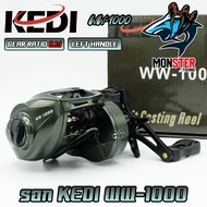 รอกตกปลา รอกหยดน้ำ KEDI WW1000 Series 8.1:1 (มีทั้งหมุนซ้ายและหมุนขวา)
