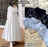 misell dress rompi bordir // gamis misella dress remaja