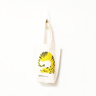 做瑜伽的豹 水壺袋 環保袋 飲料袋 收納包 化妝包 帆布袋 手提袋