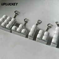 UPLUCKEY Fidget Keychain, Keys Button DIY Keyboard Finger Keyboard Cap, Relaxing 3/4/9Keys Relief St
