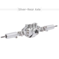 Replacement for Axial SCX10 II 90046 90047 RC Bridge Axle Aluminum Alloy Rear Axle (Silver)