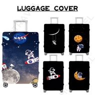 Hotravel Astronaut Luggage Cover Protector Washable Elastic Suitcase Cover Dustproof for 18-32inches