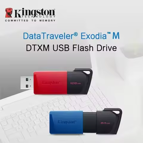 Kingston USB 3.2 Pen Drive DTXM 64GB 128GB 256GB Original USB Flash Drive Memory Stick High Speed Fl