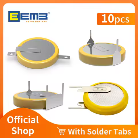 CR2032 CR1616 CR2477 Battery With Solder Tabs Button cell Tabbed Battery 3V Coin battery with solder