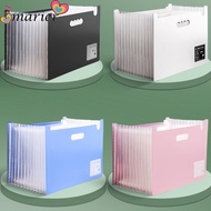 MARIER Test Paper Storage Folder, Portable Retractable Accordion Bag File Storage Box, Stand-up Mult