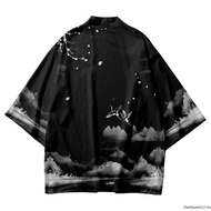 Anime Demon Slayer Kimono Zenitsu Tanjirou Cosplay Haori Tops Cardigan Casual Graphic Outerwear