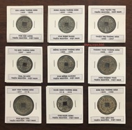 Đủ Bộ xu cổ lỗ vuông Triều Đại nhà Nguyễn Việt Nam 9 đời vua