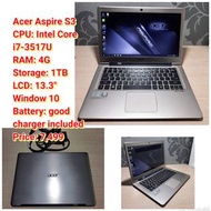 Acer Aspire S3CPU: Intel Core i7-3517U