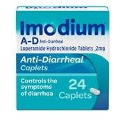 Imodium A-D Diarrhea Relief Caplets, Loperamide Hydrochloride, 24 ct.