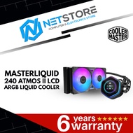 COOLER MASTER MASTERLIQUID 240 ATMOS II LCD ARGB AIO COOLER - BLACK - MLX-D24M-A25SZ-L1