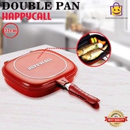Happy Call Double Side Pan 2 Sisi Jumbo Grill 32cm Ori