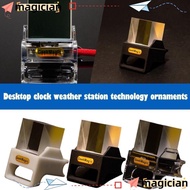 MAGICIAN Smart Clock,  Hologram Cube Display Lectronic Album Smart Weather Station,  USB Charging wi