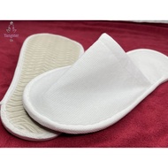 5 Stars Hotel Slippers 10pair 8mm thick White Hotel Disposable Slippers/ house slipper Terry Spa Guest Shoes budget