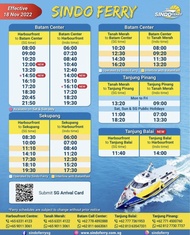 Tiket Ferry Sindo BATAM CENTER - SINGAPORE