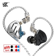 KZ ZAX 7BA 1DD 16ยูนิตไฮบริดหูฟังแบบ In-ear โลหะหูฟังไฮไฟเพลงกีฬา KZ ZSX ZS10 PRO AS12 AS16 CA16 C10โปร VX BA8 DM7
