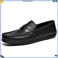 THE FLEXX Men's Leather Slip-On Moccasin Shoes -TF7240-HJ1-82-D.TAN