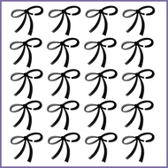 Acrylic Wine Glass Charm 20X Black Bow Glass Labels Acrylic Champagne Charm Cup Decoration Decorativ