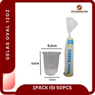 Plastic Cup 12 oz OvalBENING | 14 oz Oval Glass | 16 oz Oval Cup contains 50 pieces | Coffee Cup Tea