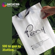 [FULLIN] Plastic bag pressed black strap 35x45cm sl 500 pieces