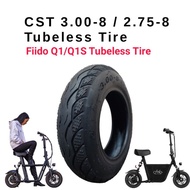 CST 3.00-8 or 2.75-8 Tubeless Tire Fiido Q1 / Q1S / DYU Electric Bike