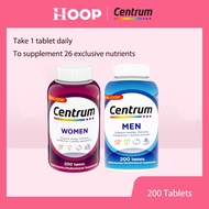 【Closeout Sale】Centrum Men & Women Multivitamin Supplement with Vitamin D3, B Vitamins & Calcium, 26