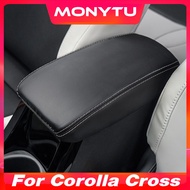 For Toyota Corolla Cross 2020-2024 Center Console Car Armrest Box Protection Cover， Anti Scratch PU Leather Armrest Pad Interior Decoration Accessories