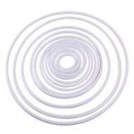 JJ* Versatile DIY Crafting Jewelry Making Home Decor Plastic Hoops for Creative Handcrafts Wedding C