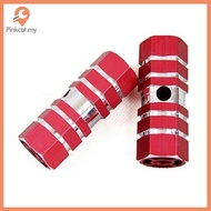 Pinkcat 2Pcs Aluminum M TB Bike Bicycle A xle Pedal Non-slip Front Rear A xle Foot Pegs Bicycle Socl