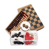 Super Combo Chess (English & Thai) | Thai Chessboard Set + Universal + Checkers