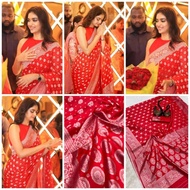 Soft Lichi Silk Saree RED amman seer