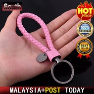 Car Key chain With Key Ring Vehicle Rotating Leather Rope Hand Woven Strap Key Fob Bag Pendant