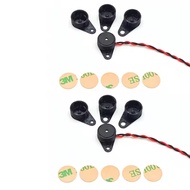2Sets Mini 5V Active Buzzer BB Sound with Protection Cover Mount Shell DIY Accessories for RC Drone 