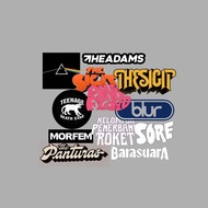 Indie Band Stickers, Waterproof Metal Band Stickers, Quality Materials