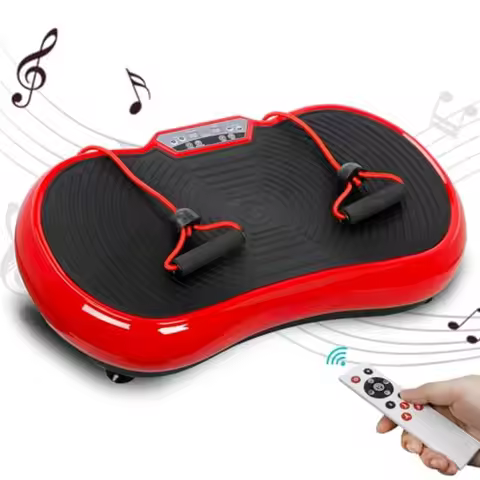 Vibration Platform Fitness Vibration Plates Workout Massage Machine w/Bluetooth Full Body Exercise E
