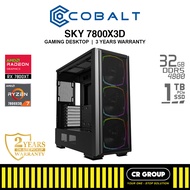 COBALT SKY II 7800X3D - Ryzen 7 7800X3D - Dual Radeon RX 7800XT 16GB - 32GB RAM - 1TB SSD (3Yrs Warr