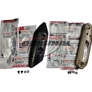 Y125ZR Protector Muffler GOLD & BLACK Sponge Cover Exhaust Ekzos MUFFLER PROTECTOR 125ZR,125Z COVER 